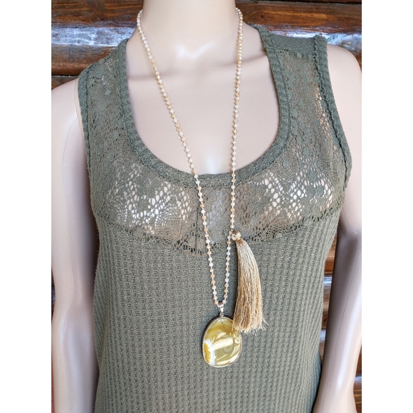 Rue Plus Olive Green Sleeveless Assymmetrical Top - Picture 3 of 6